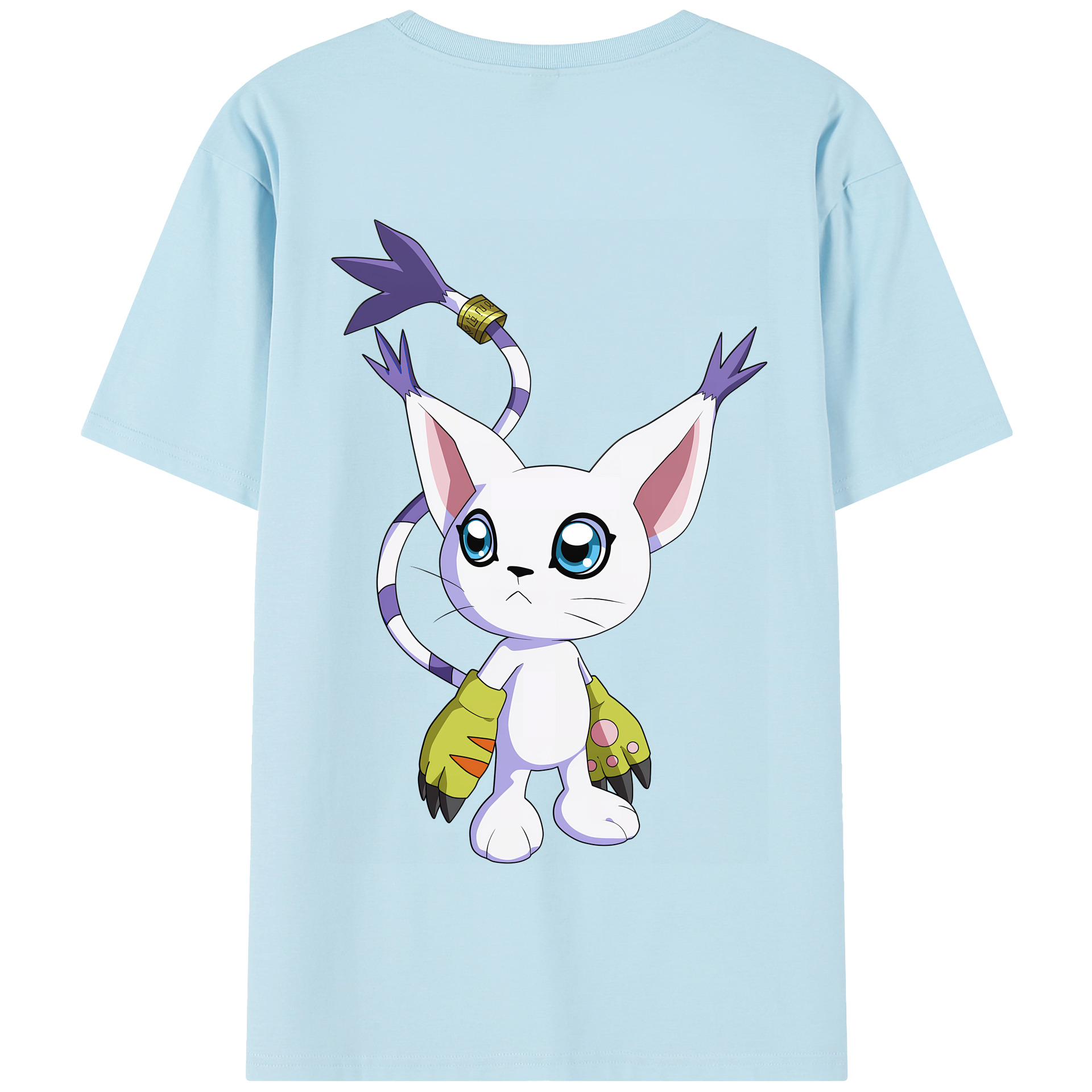 （画像用） Digimon デジタルモンスター/デジモン 綿100％半袖Tシャツ（背面プリント）